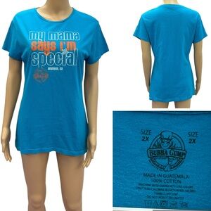 Bubba Gump Shrimp Graphic Tee Shirt My Mama Says Im Special Womens 2X Fit Large